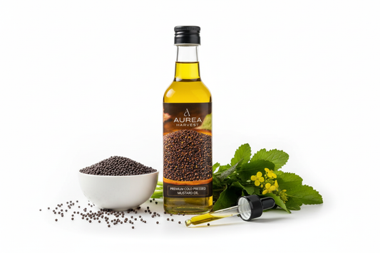 Mustard Oil White Background