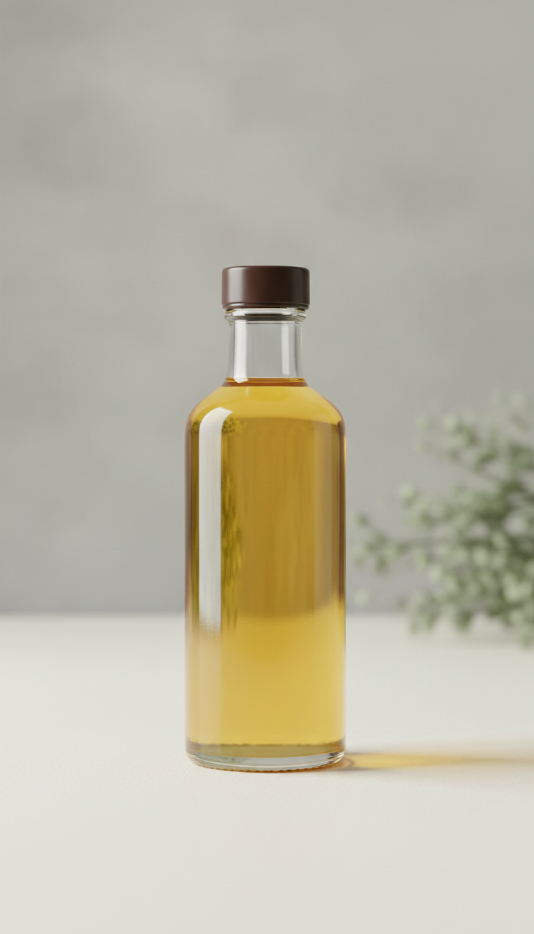 Cold-Pressed Almond Oil Glass Bottle